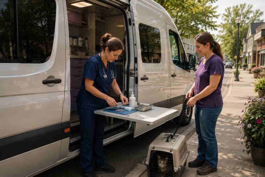 Donna Sicuranza's TEAM mobile clinic providing spay neuter care in Connecticut