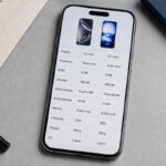 PhoneArena phone comparison tool showing specs of two smartphones side by side